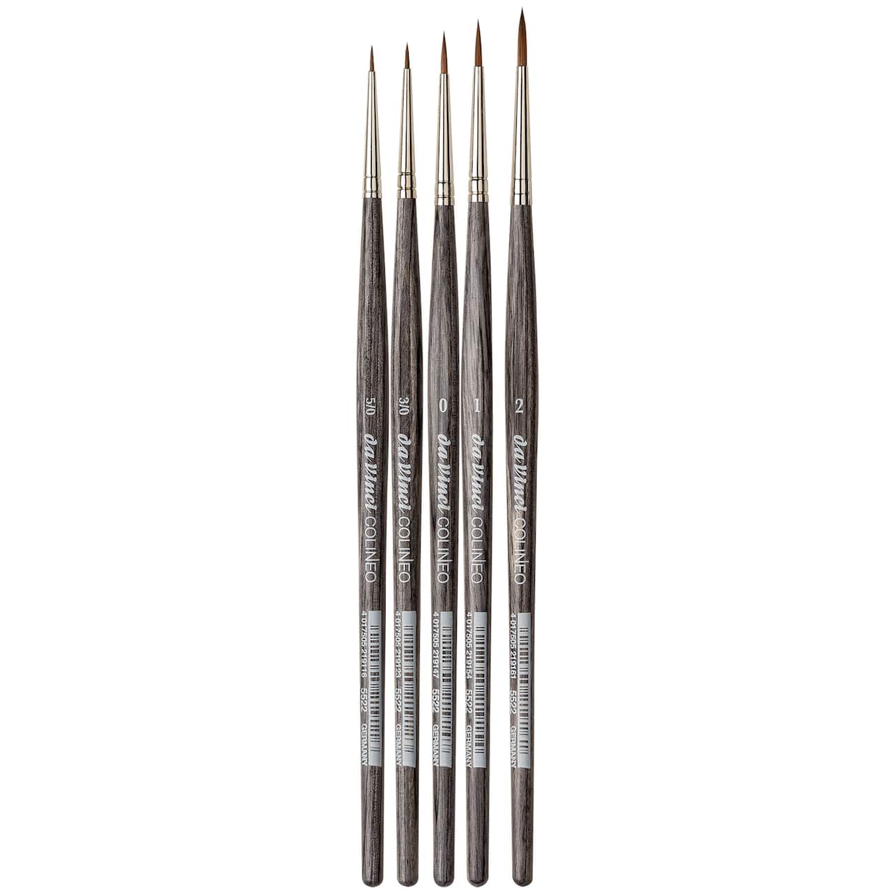 da Vinci COLINEO Details & Miniatures Red Sable Synthetic Round Brush Set